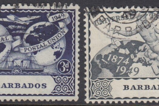 Barbados SG267-270 | 75th Anniversary of Universal Postal Union (UPU) 1949 (Used)