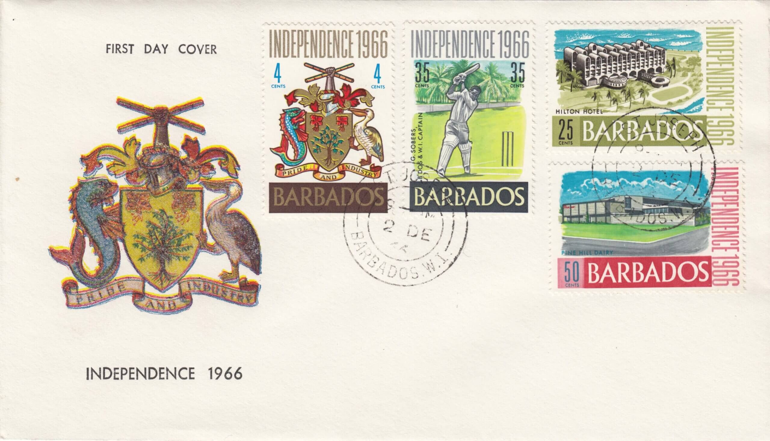 Barbados Independence 1966 FDC