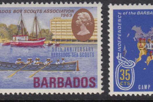 Barbados SG393-396 | Independence of Barbados Boy Scouts Association and 50th Anniversary of Barbados Sea Scouts