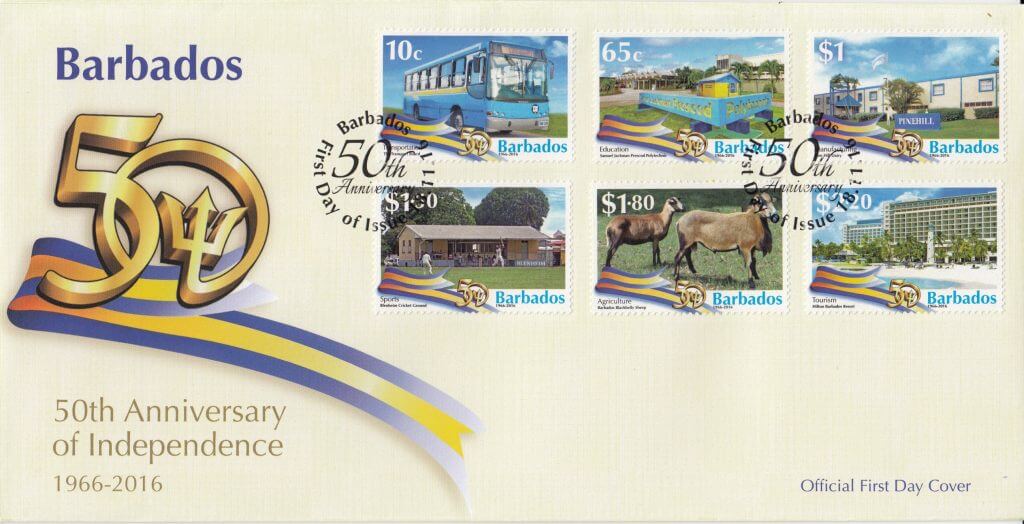 Barbados 50th Anniversary of Independence First Day Cover