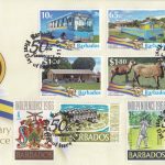 Barbados 50th Anniversary of Independence double dated First Day Cover