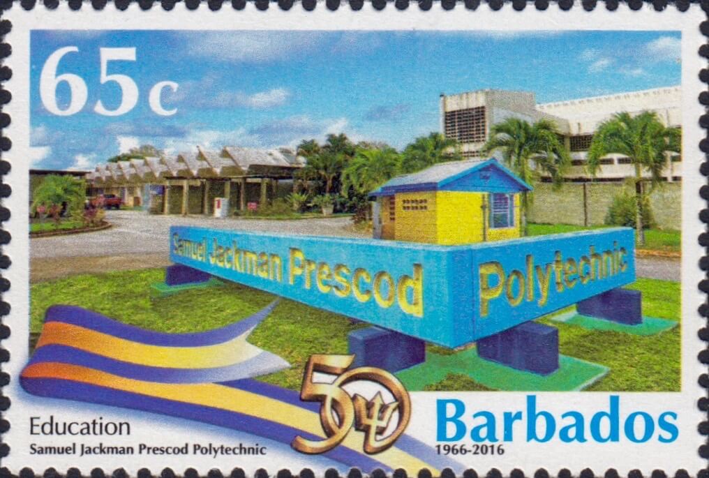 Barbados Stamps 50th Anniversary of Independence 65c stamp – Education