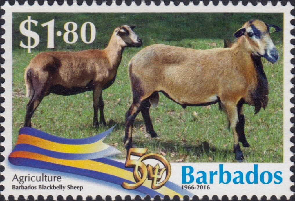 Barbados Stamps 50th Anniversary of Independence $1.80 stamp – Agriculture