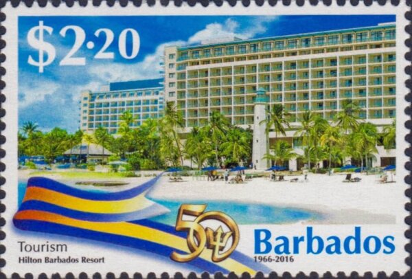 Barbados Stamps 50th Anniversary of Independence $2.20 stamp – Tourism