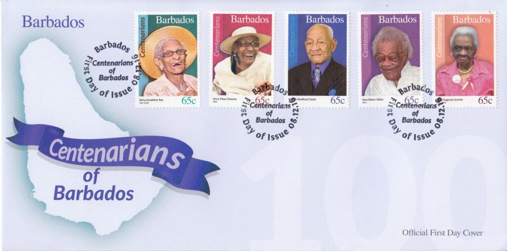Centenarians of Barbados First Day Cover 4