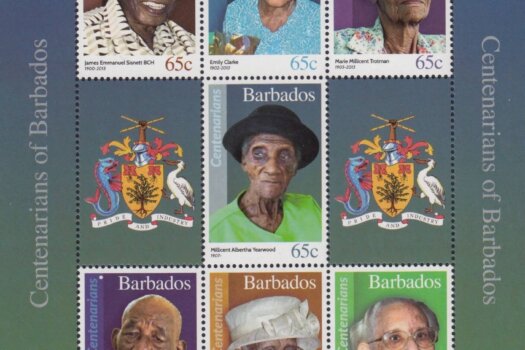 Centenarians of Barbados Souvenir Sheet