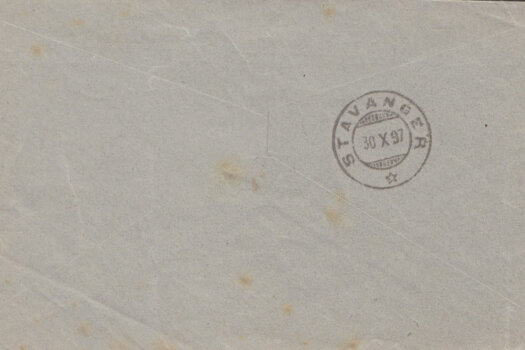 Printed Matter rate to Stavanger, Norway from Barbados (reverse)