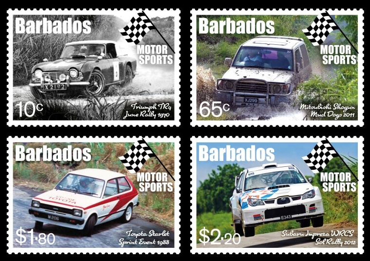 Barbados Motor Sports stamps