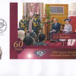 Barbados 2012 HRH Queen Elizabeth II Diamond Jubilee Mini Sheet FDC