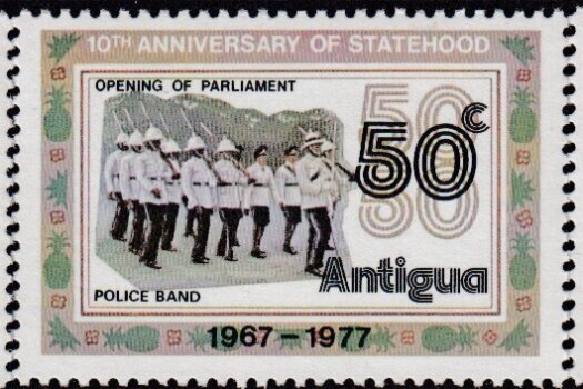 Antigua 25th Anniversary of Statehood stamps