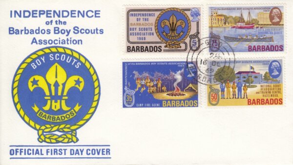 Independence of the Barbados Boy Scouts Association 1969 FDC