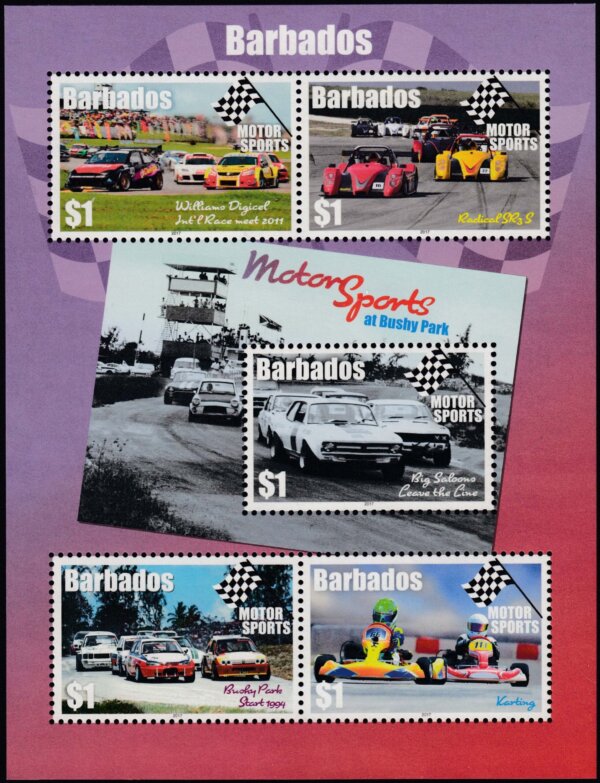 Barbados Motor Sport Mini Sheet - Bushey Park Barbados