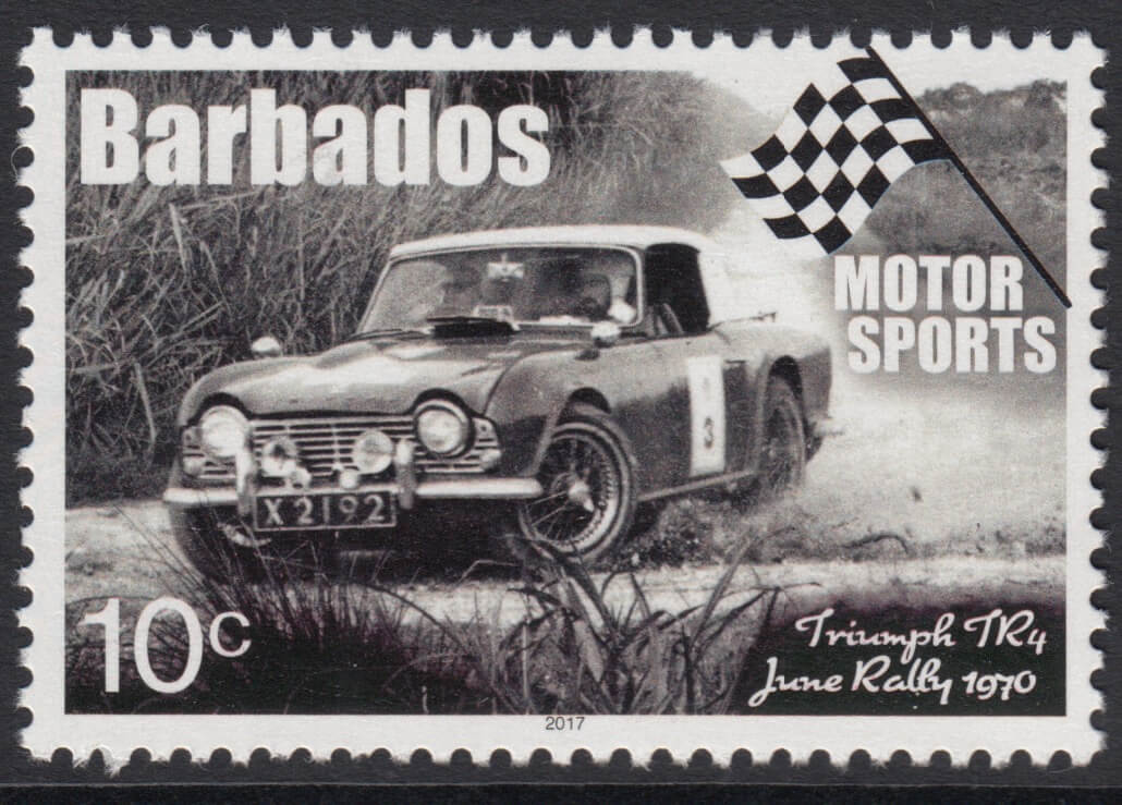 Barbados Motor Sports - 10c Triumph TR4 June Rally 1970