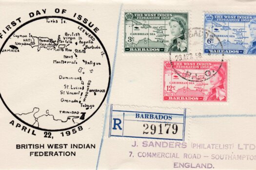 British West Indies Federation Barbados First Day Cover - Barbados