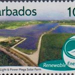 Barbados Renewable Energy - 10c stamp - Barbados Light & Power Mega Solar Farm