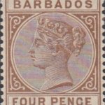 Barbados SG99 4d Deep Brown