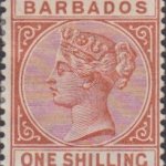 Barbados SG102 1/- Chestnut