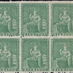 Barbados SG21 block of six