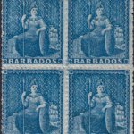 Barbados SG23 block of four