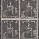 Barbados SG35 block of four