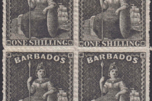 Barbados SG35 block of four