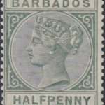 Barbados SG89 Dull Green