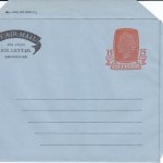 Barbados Air Mail Air Letter 1972 HGFG4 15c Orange & Lt Blue