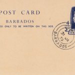 Barbados pre paid postcard QEII 4c (CTO)