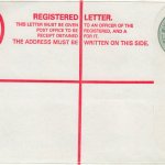 Barbados Registered Letter - QEII $1
