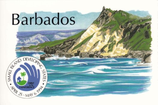 Barbados postcard Pico Teneriffe - Small Island Developing States stamps 1994