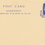 Barbados pre paid postcard QEII 8c