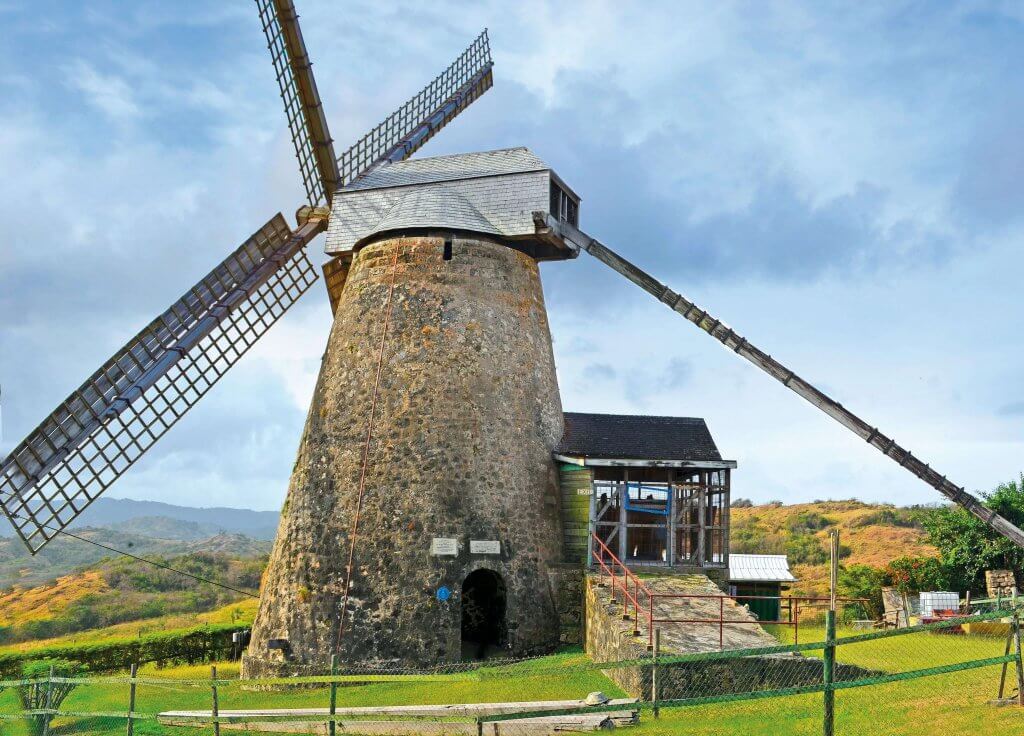 Barbados Stamps Pre Paid Postcard - Morgan Lewis Windmill 