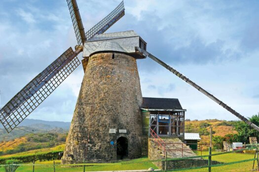 Barbados Stamps Pre Paid Postcard - Morgan Lewis Windmill