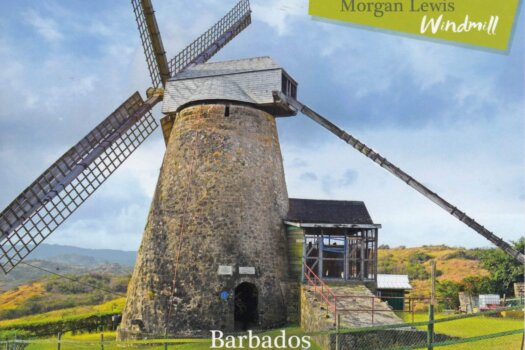 Barbados Stamps Pre Paid Postcard - Morgan Lewis Windmill - Actual Card