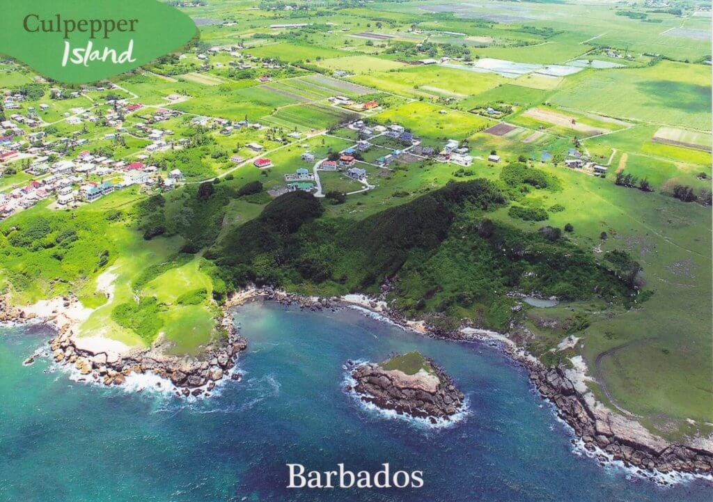 Barbados Stamps Pre Paid Postcard - Culpepper Island - Actual Card