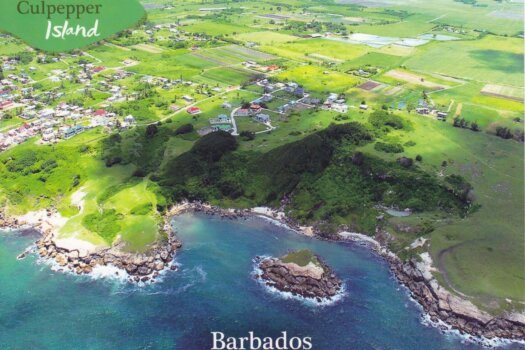 Barbados Stamps Pre Paid Postcard - Culpepper Island - Actual Card