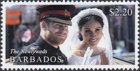 Barbados Royal Wedding 2018 – $2.20 stamp – The Newly Weds