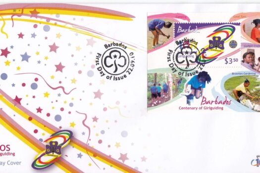 Barbados 2010 Girl Guides Mini Sheet FDC