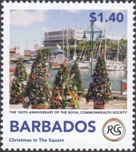 Christmas in The Square - The Royal Commonwealth Society 2018 | Barbados Stamps