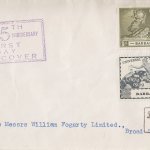 Barbados 1949 UPU FDC on plain cover with rubber handstamps