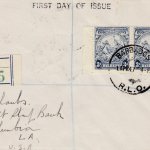 Barbados 1947 3d Blue SG252c FDC on plain cover