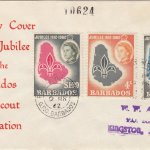 Barbados 1962 Boy Scout Association Golden Jubilee FDC - illustrated cover