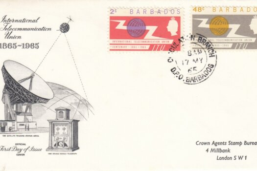 Barbados International Telecommunication Union FDC 1965 - illustrated cover