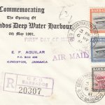 Barbados 1961 Deep Water Harbour FDC - text only cover