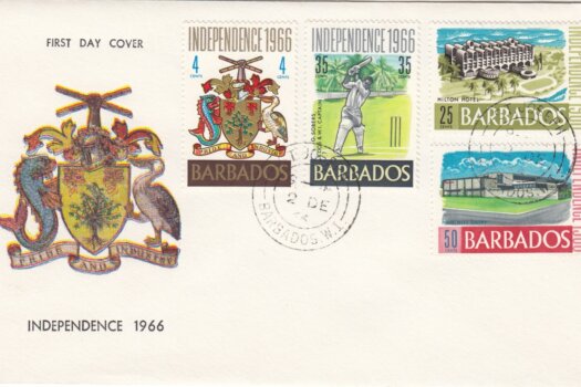 Barbados 1966 Independence FDC - illustrated cover