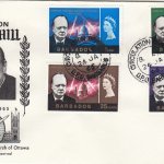 Barbados 1966 Sir Winston Churchill FDC - WSC illustrated cover