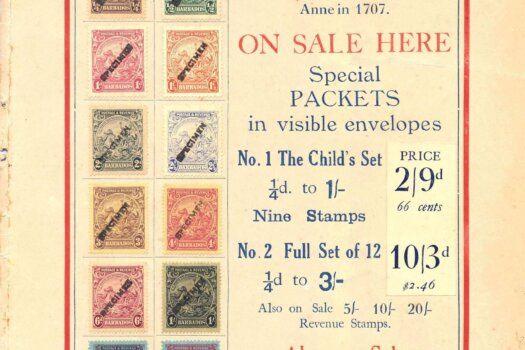 Barbados Stamps specimen stamps advertisement