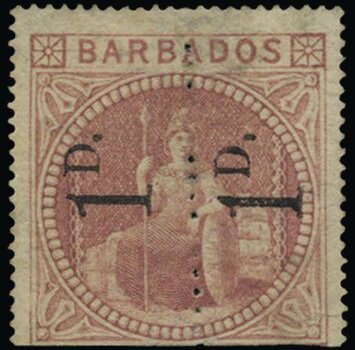 Mint Barbados SG86b from Stanley Gibbons