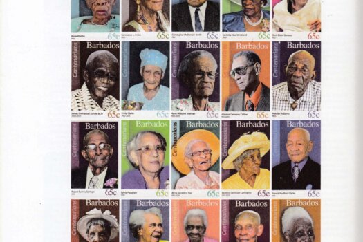 Time Magazine - The Science of Living Longer Barbados Centenarians Stamps