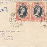 Barbados 1953 FDC Coronation of QEII on plain cover